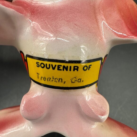 Kissing Fish Shakers Mid Century Red Ceramic Souvenir Kitschy Anthropomorphic - Picture 8 of 11